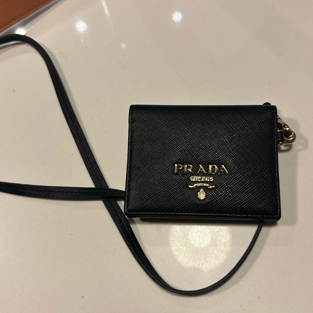 Prada wallet w strap